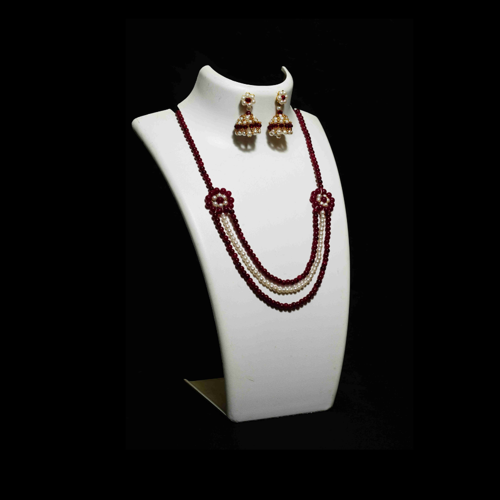 3 layers Marron Colour White